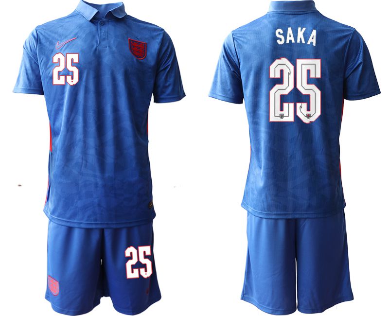 Men 2020-2021 European Cup England away blue #25 Nike Soccer Jersey